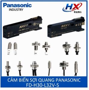 FD-H30-L32V-S Panasonic bộ sợi quang chống chân không chịu nhiệt -30~300°C cáp 3m không cắt dây phát hiện tấm kính tương thích FX300 FX500