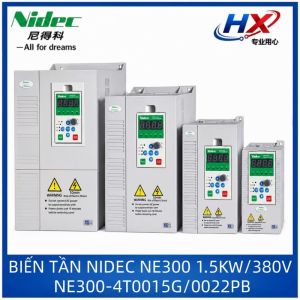 NE300-4T0015G/0022PB Biến tần Nidec NE300 vector 3 pha 380V 1.5KW nặng tải / 2.2KW nhẹ tải